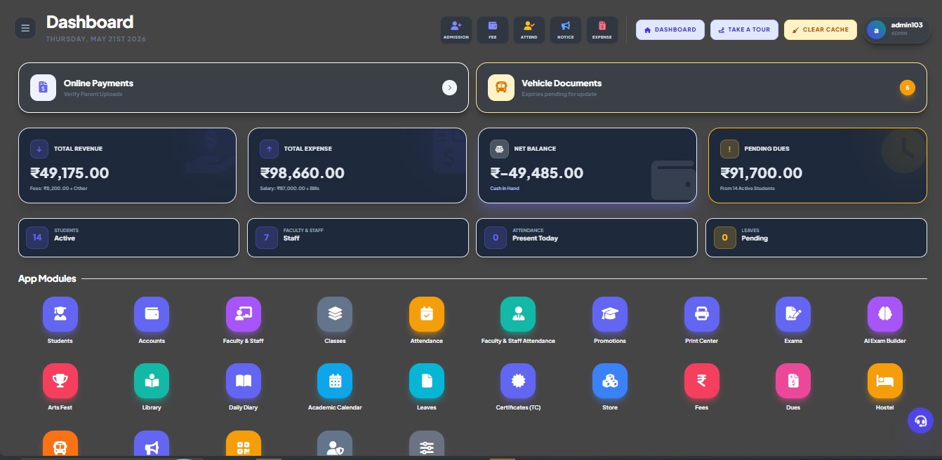 Main Dashboard