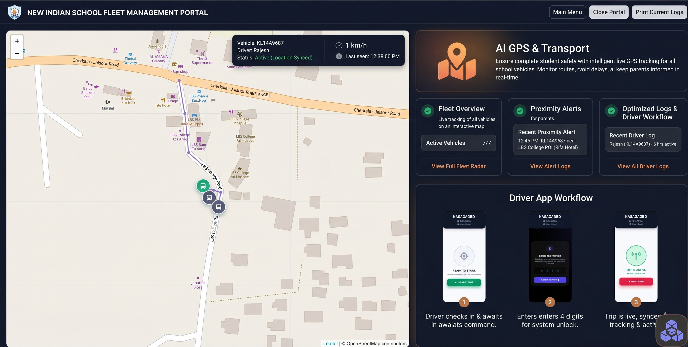 GPS Tracking Dashboard